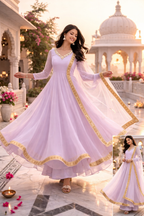 Shagun Lilac Anarkali Suit Set-1