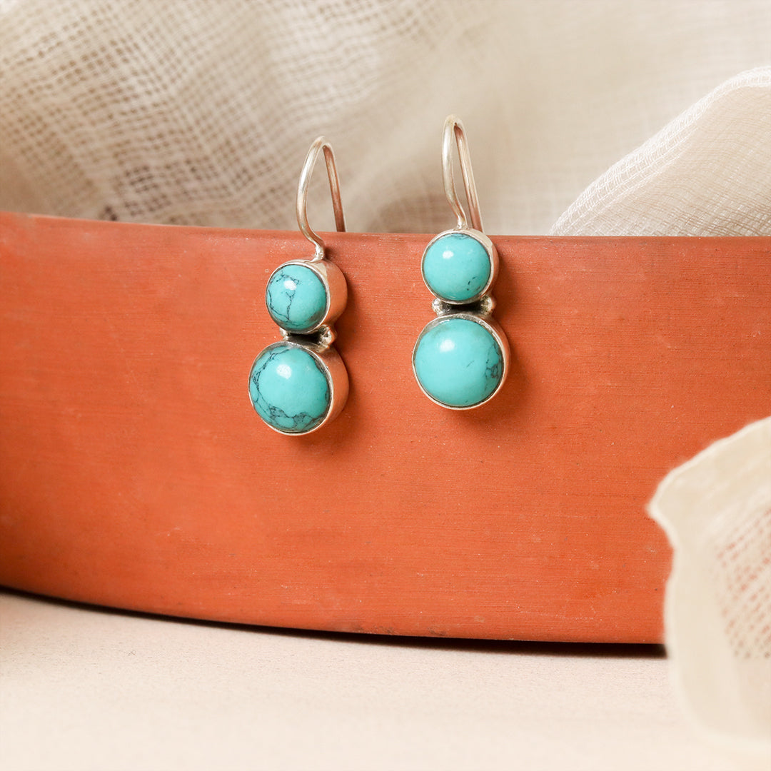 Cute Hydro Turquoise Earrings