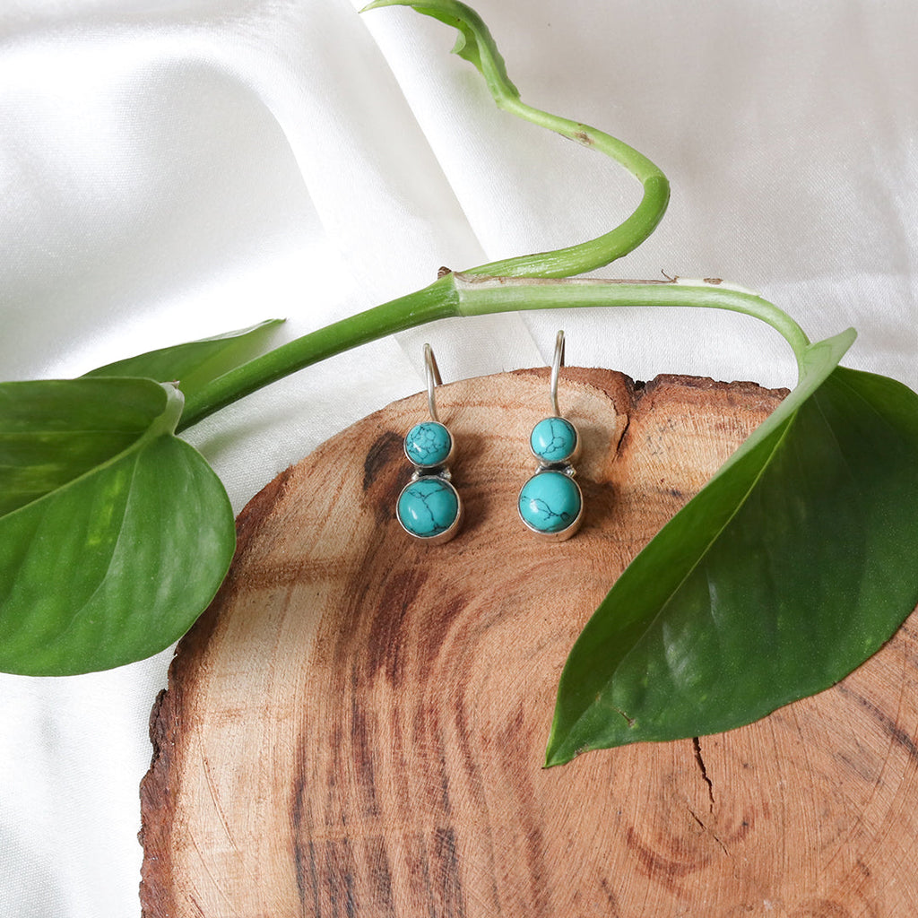 Cute Hydro Turquoise Earrings
