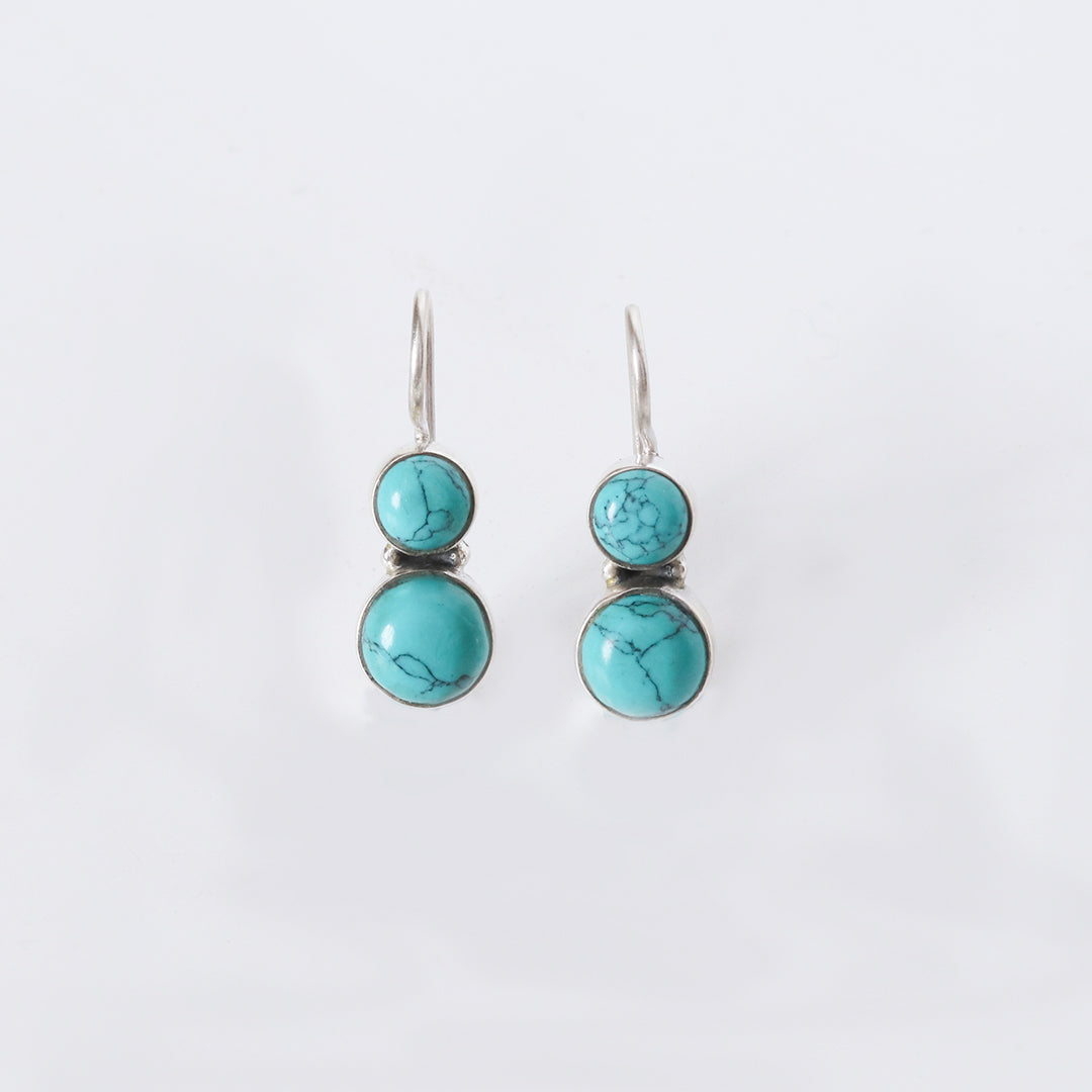 Cute Hydro Turquoise Earrings