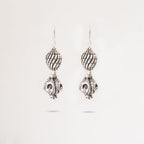 Double Carved Ball Earrings