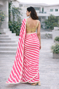 Blush Radiance Leheriya Georgette Saree