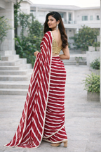 Aafreen Georgette Laheriya Saree with Blouse