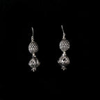 Double Carved Ball Earrings