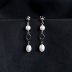 Cutwork Pearl Earrings