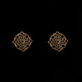 Gold-Plated Cutwork Earrings