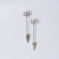 Silver Trishul Earrings