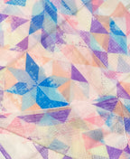 Women’s Stole – Soft Poly Cotton, 70x180 cm, Geometric Pastel Print
