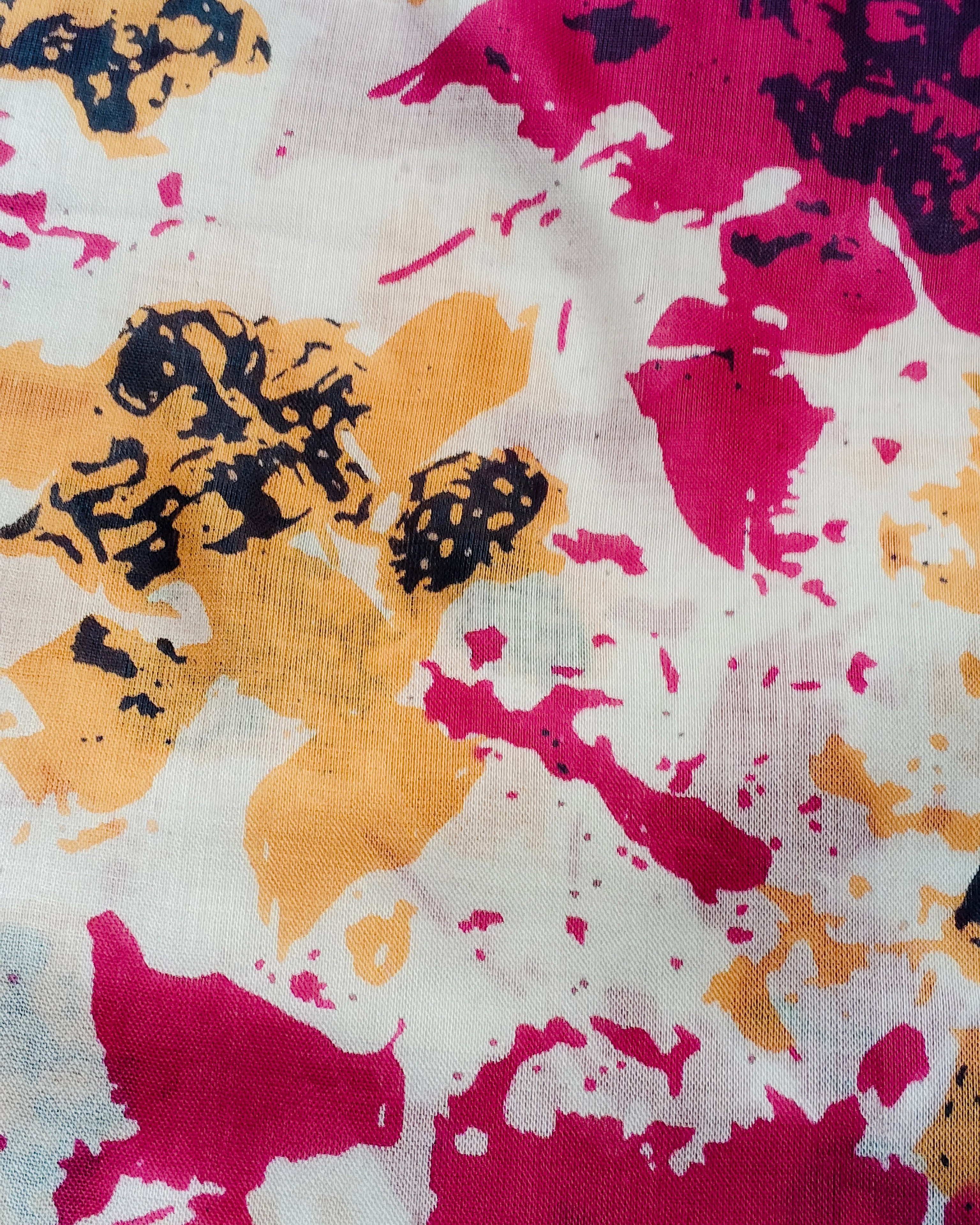 Viscose Scarf for Women | Pink Orange Lightweight Summer Stole