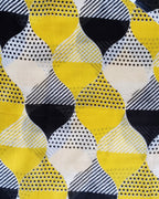 Women's Scarf/Stole | Yellow & Black Geometric Print