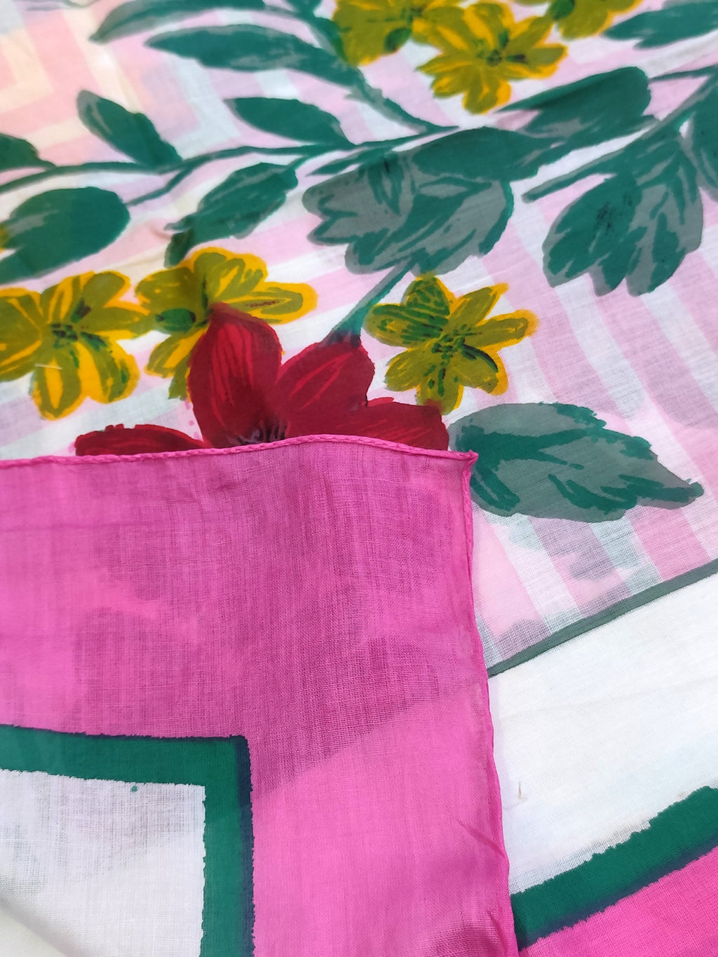Elegant Printed Women's Stole Pink Multi | 100% Cotton