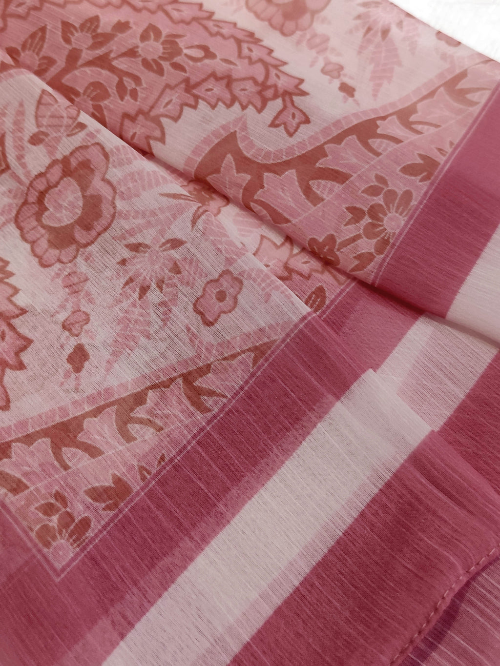 Women's Scarfs Peach Multi -Printed Stole | 100 x 180 cm | Polyester