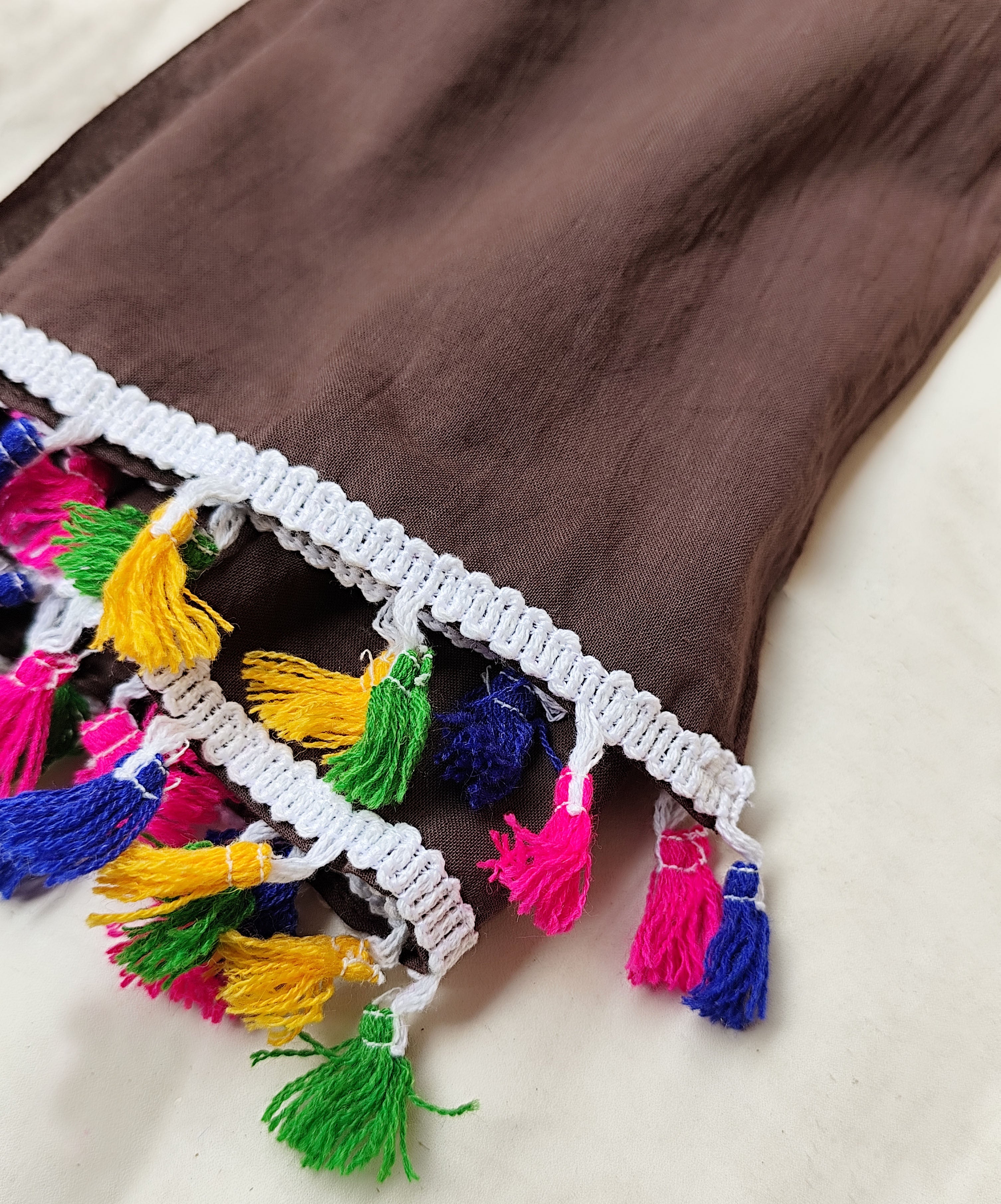 Women's Stole Solid Tassel |100 x 180 cm, Soft Cotton