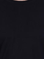 Round Neck Tshirt Black Cotton Tshirt for men and women for summer breathable cool soft fine fabric