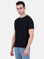 Round Neck Tshirt Black Cotton Tshirt for men and women for summer breathable cool soft fine fabric