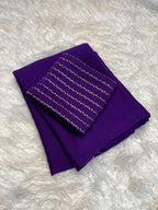 Ishira Amethyst Crush Designer Saree with Heavy Beaded Blouse