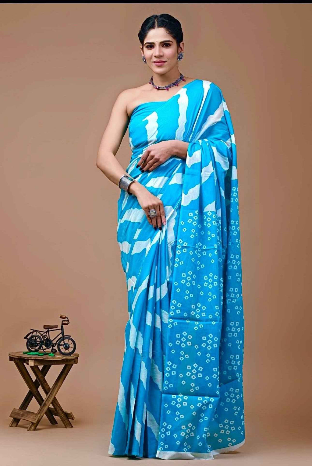 Neel Tara Pure Mulmul Cotton Saree-3