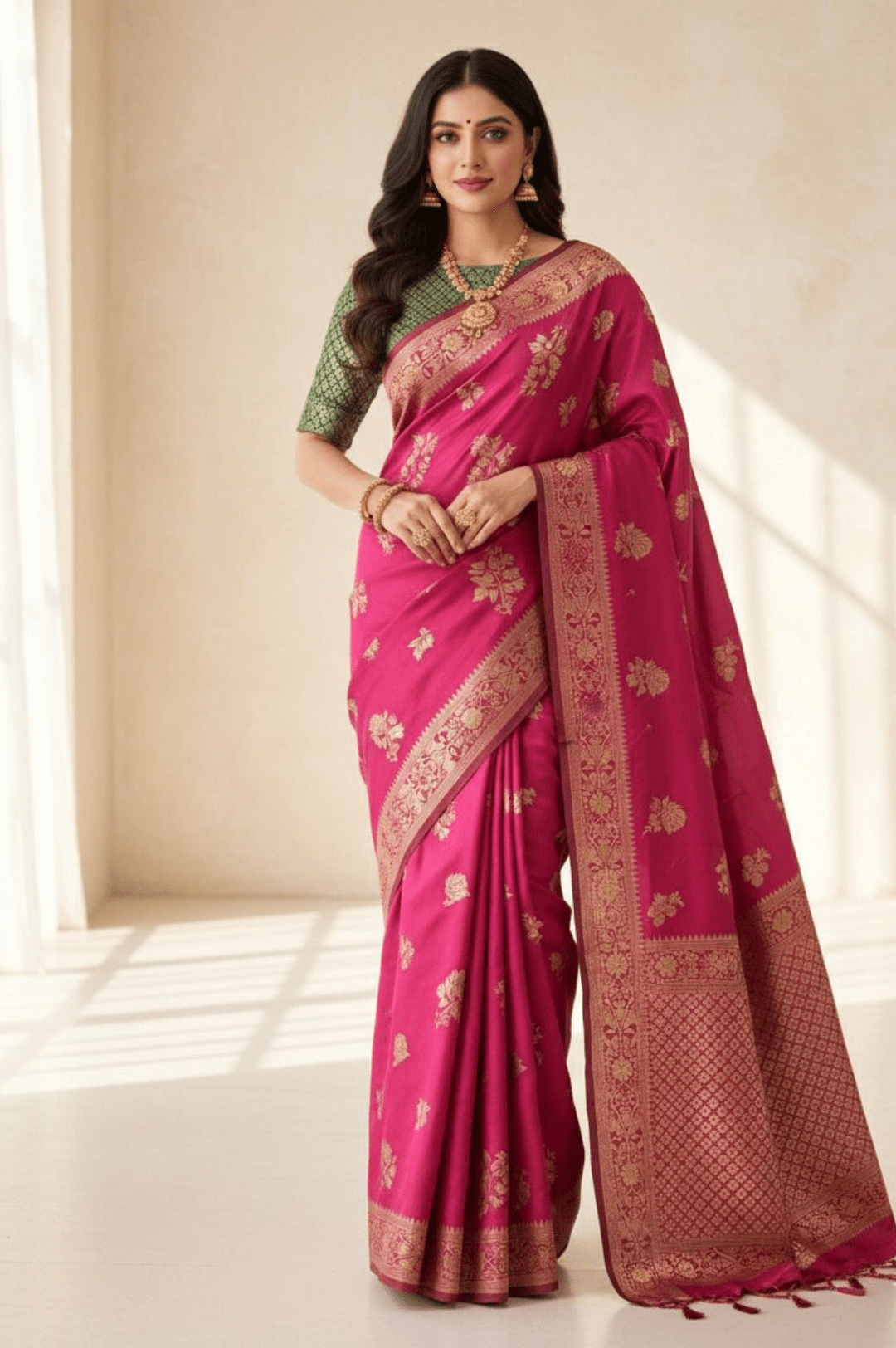 Rani Vaibhav Soft Silk Jacquard Saree-0