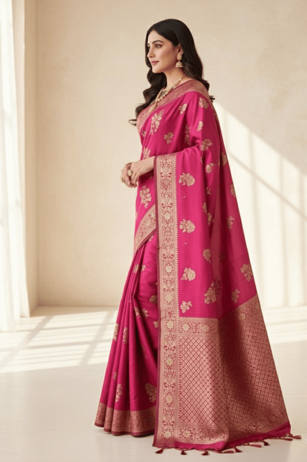 Rani Vaibhav Soft Silk Jacquard Saree-1