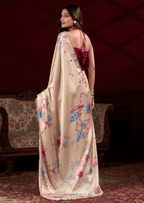 Vaanya Blush Satin Silk Saree